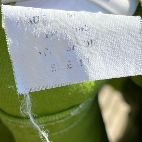 Vintage 90s Jeanology Lime Green Cotton Denim Jean Shorts Newport News - Picture 5 of 5